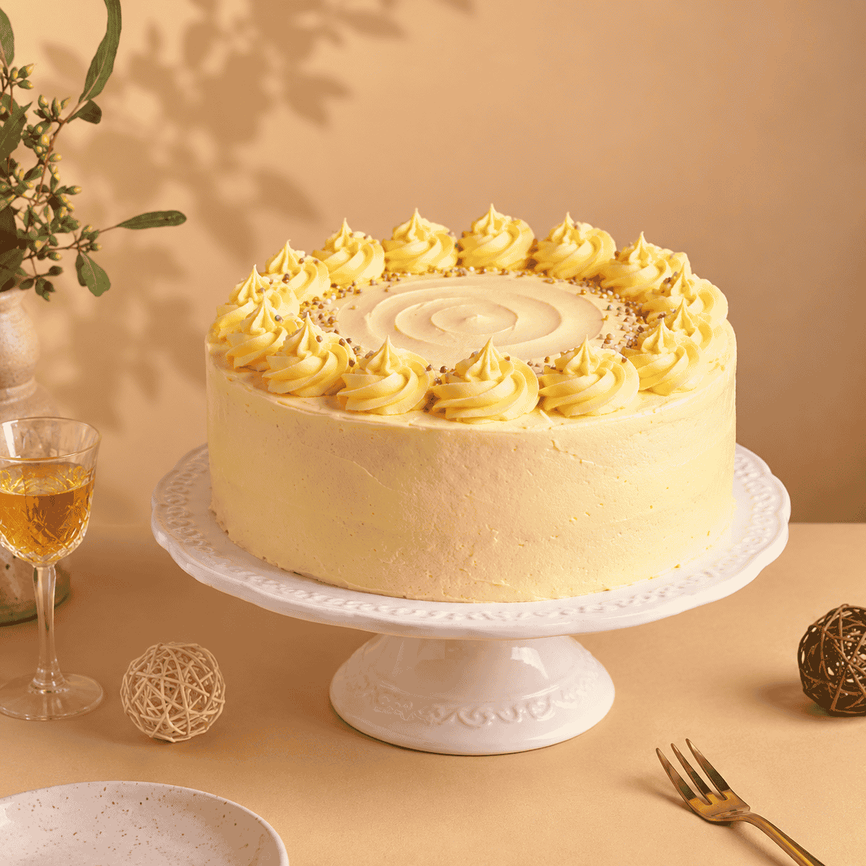 Classic Vanilla Bean Celebration Cake — 1 kg