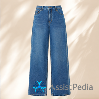 Slim Fit Mid-Blue Stretch Denim Jeans