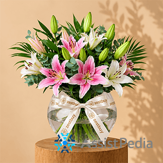 Lily & Rose Elegant Anniversary Bouquet