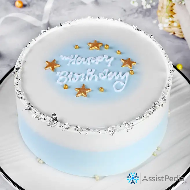 French Vanilla Whipped Cream Round Cake — 2 kg